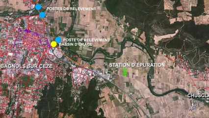 Station d'épuration et unité de compostage de Bagnols sur Cèze (Gard)