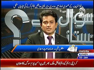Reaction of Muzafar Hashmi while taking name of Taliban