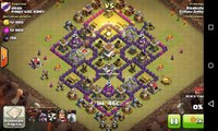 Атака драконами3 на тх8 на кв. Dragon3 clan war attack on TH8. 3 stars