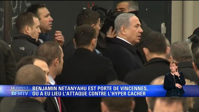 Netanyahu s'est rendu à l'endroit de la prise d'otages du supermarché casher