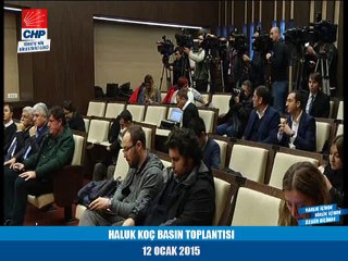 PROF.DR. HALUK KOÇBASIN TOPLANTISI 12/01/2015