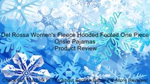 Del Rossa Women's Fleece Hooded Footed One Piece Onsie Pajamas Review