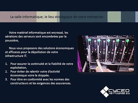 Nettoyage de matériels informatique