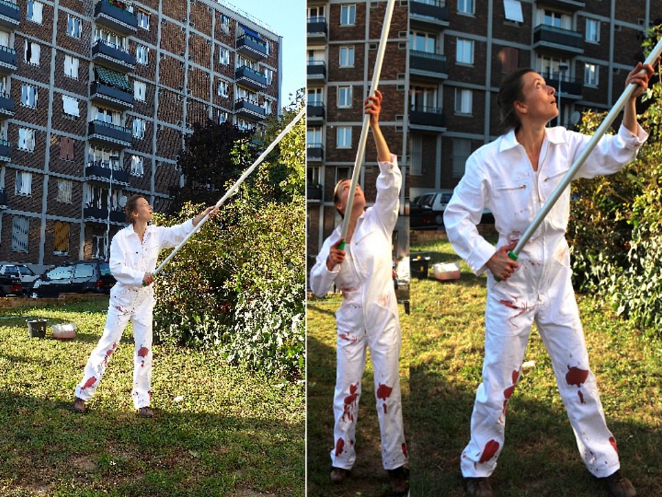 Sarah Venturi, SANG POUR SANG PUR SANG, action, Frasq 2011, Gentilly, 16 octobre 2011, 17h-20h