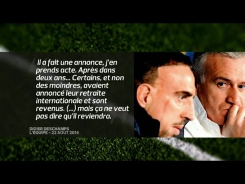 FOOT - BLEUS : Deschamps n'exclut pas un retour de Ribéry