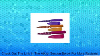 Kuhn Rikon Colori Art Paring Knife, Orange/Pink/Purple Polka Dot, Set of 3 Review