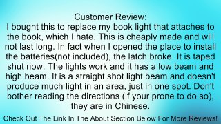 *Pink* LED Light Handsfree Hug Neck Reading Book Light Lamp Review