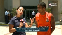 Douglas Costa, meia da Seleção e do Shakhtar Donetsk, fala ao vivo no Esporte no Ar