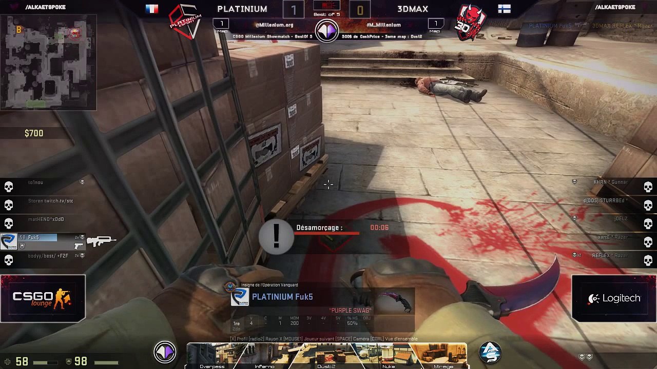 CS:GO - Millenium ShowMatch #3 - Platinium vs 3...