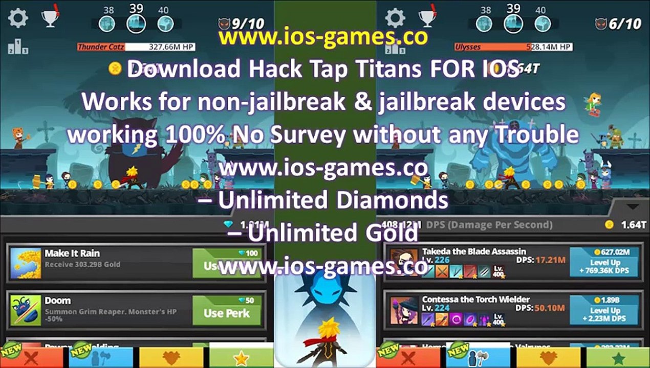 hack Tap Titans for ipad ind iphone