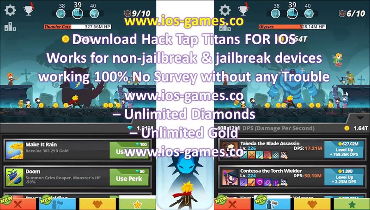 Tap Titans ios hack