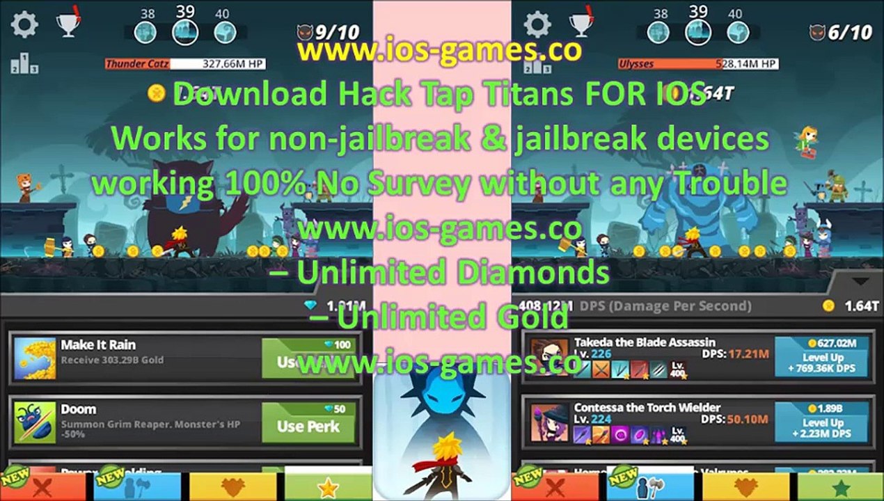 Tap Titans iphone hack download