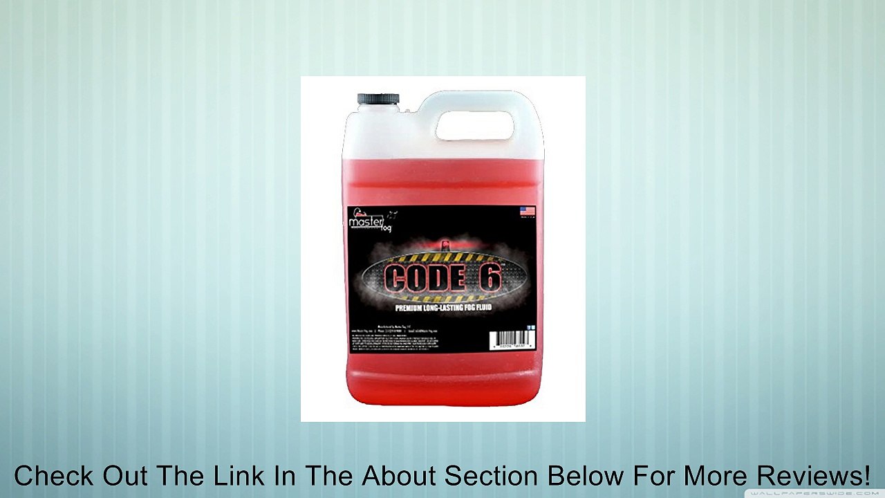 Master Fog - Code 6(TM) (Ridiculously Long Lasting Fog Juice Fluid) - 1 Gallon Review