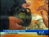 Policía decomisa droga y 5 mil litros de licor artesanal en Ambato