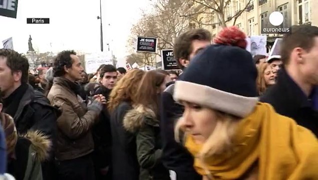 Einig im Kampf gegen den Terrorismus - Millionen auf den Straßen Frankreichs