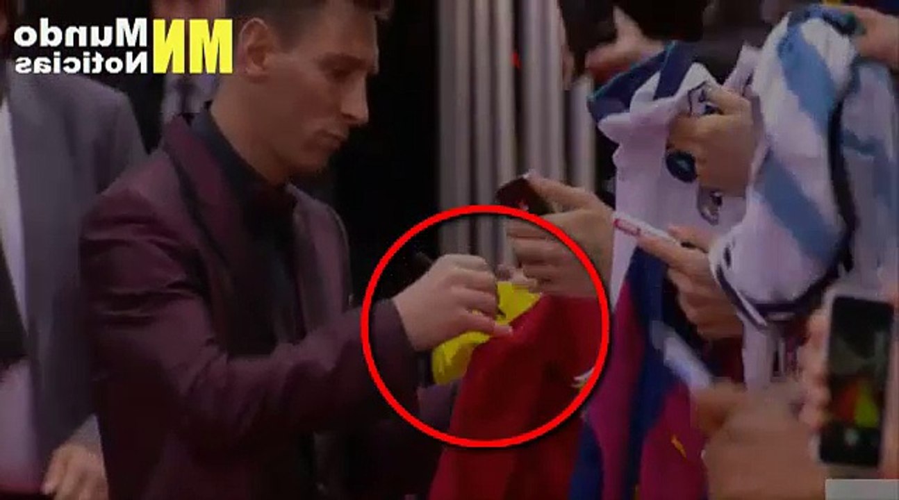 Lionel Messi shirt signed by Cristiano Ronaldo Portugal Golden Ball