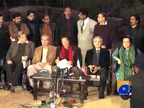 Interim govt assisted ROs in rigging_ Imran Khan-Geo Reports-12 Jan 2015