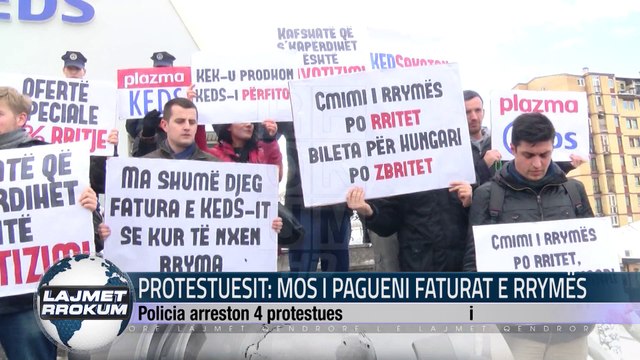 PROTESTUESIT: MOS I PAGUENI FATURAT E RRYMËS
