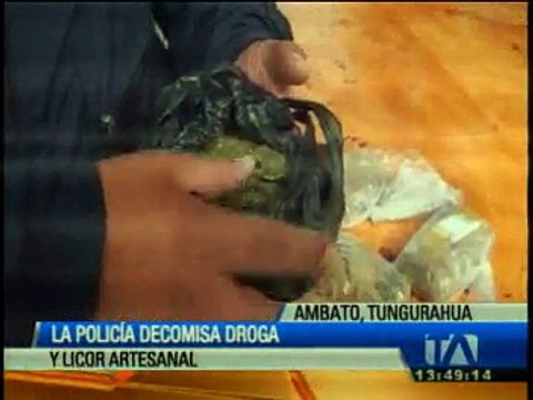 Operativos decomisan droga y licor artesanal