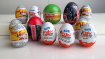 12 Kinder Surprise eggs, Disney Planes, Transformers and Zelda Eggs unwrapped