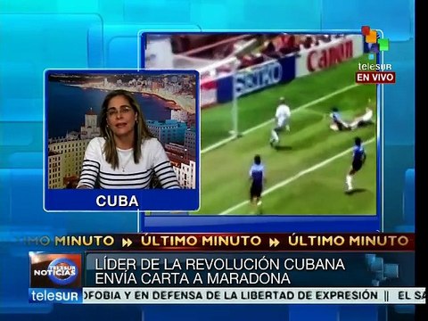 Cuba: carta de Fidel Castro a Maradona desmiente rumores de su muerte
