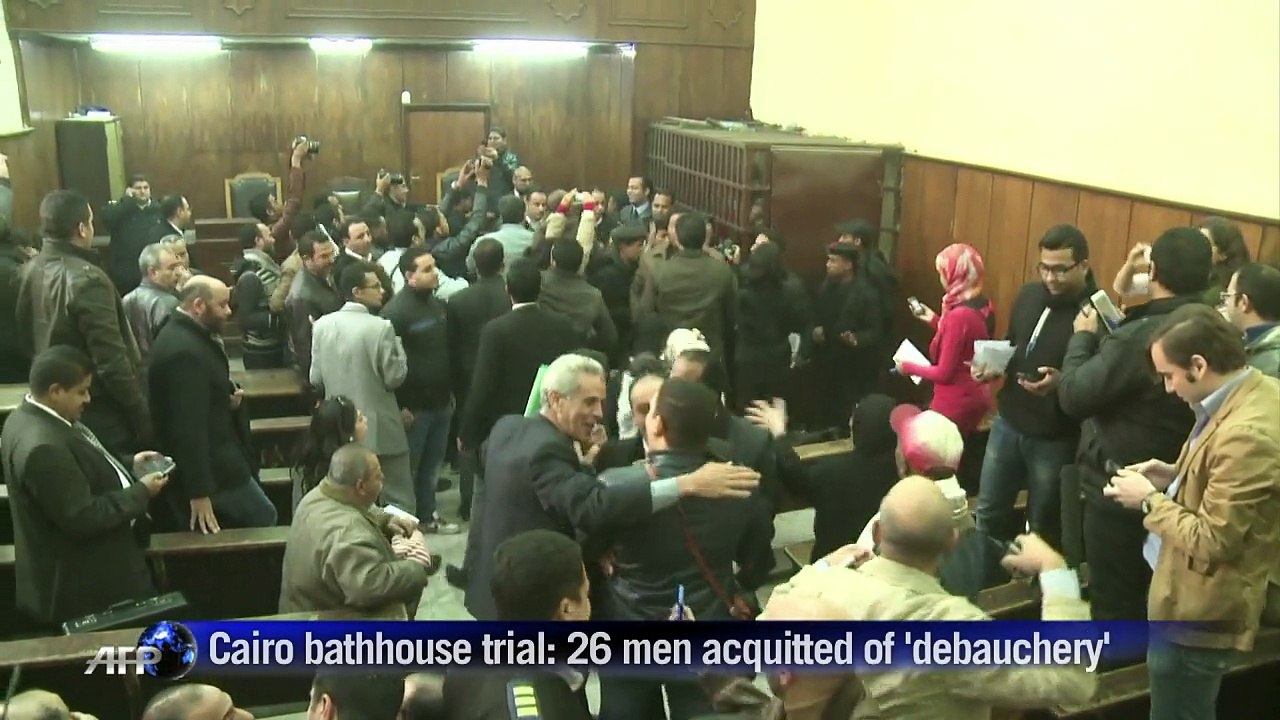 Cairo bathhouse trial: 26 men acquitted of 'debauchery'
