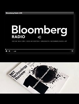 On Bloomberg Radio MIT Technology Review and the 10 Breakthrough Technologies of 2014