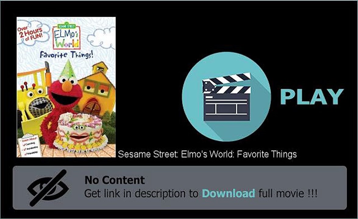 Download Sesame Street: Elmo's World: Favorite Things DVD