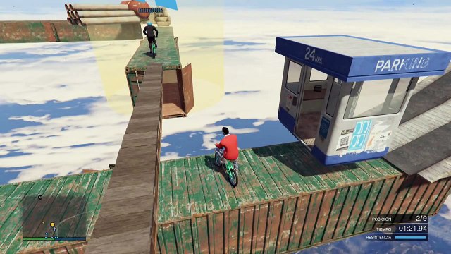 INCREÍBLE 99% MEGA IMPOSIBLE!! GUAPÍSIMO!! - Gameplay GTA 5 Online Funny Moments (Carrera GTA V PS4)