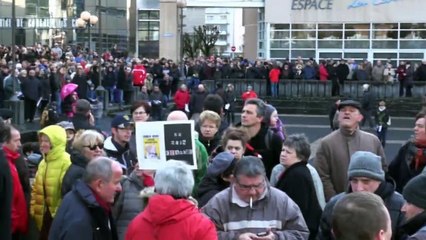 Je Suis Charlie Rassemblement à Aurillac cantal