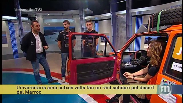 TV3 - Els Matins - Universitaris amb cotxes vells fan un raid solidari pel desert del Marroc