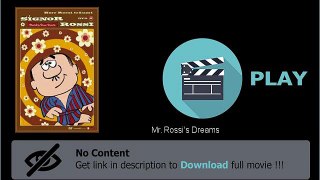 Mr. Rossi's Dreams HD Watch Online