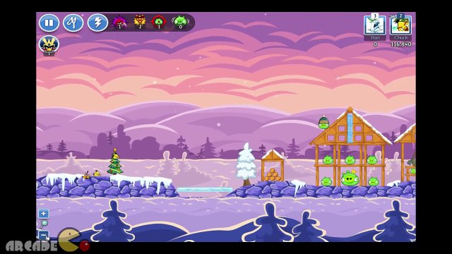 Angry Birds Friends Facebook Holiday Tournament All Level 1-6 Walkthrough 3 Star