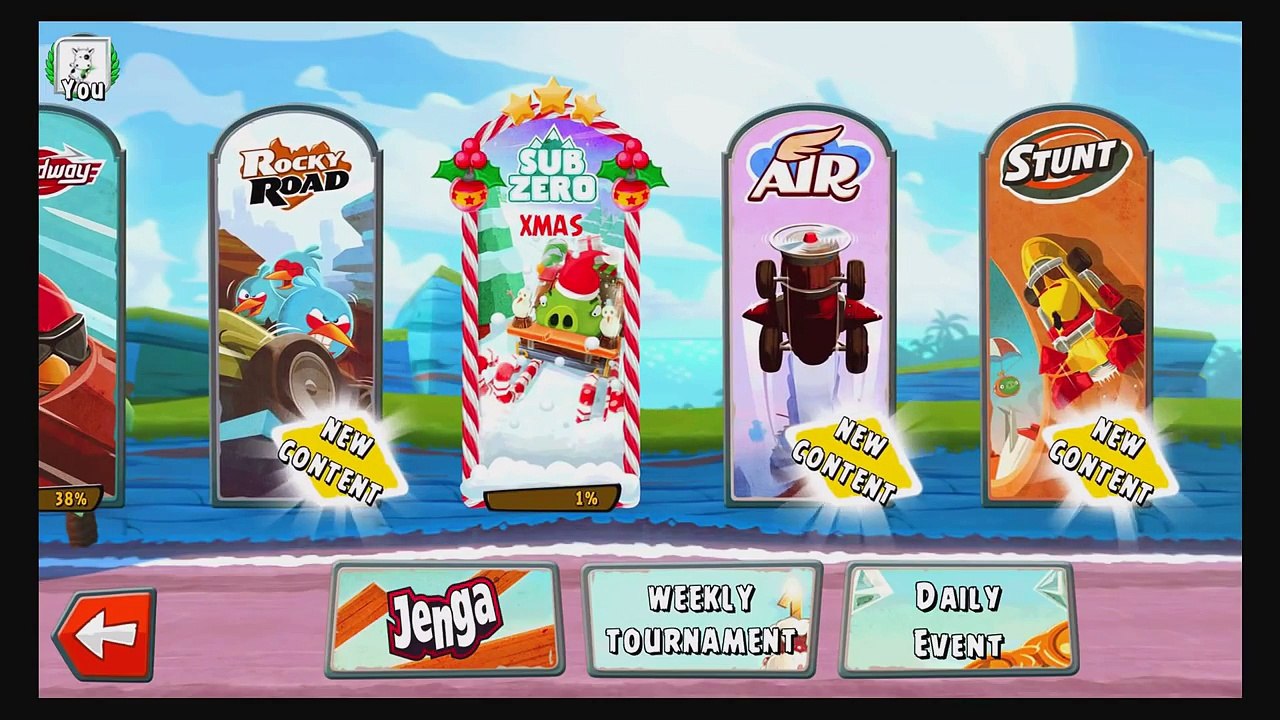 Angry Birds Go! Stella vs Bad Piggies - New Christmas Sub-Zero levels