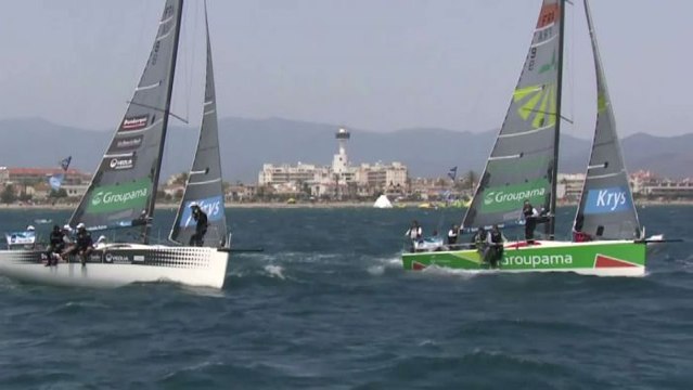 VOILE - TDF : Groupama 34 double vainqueur à Roses