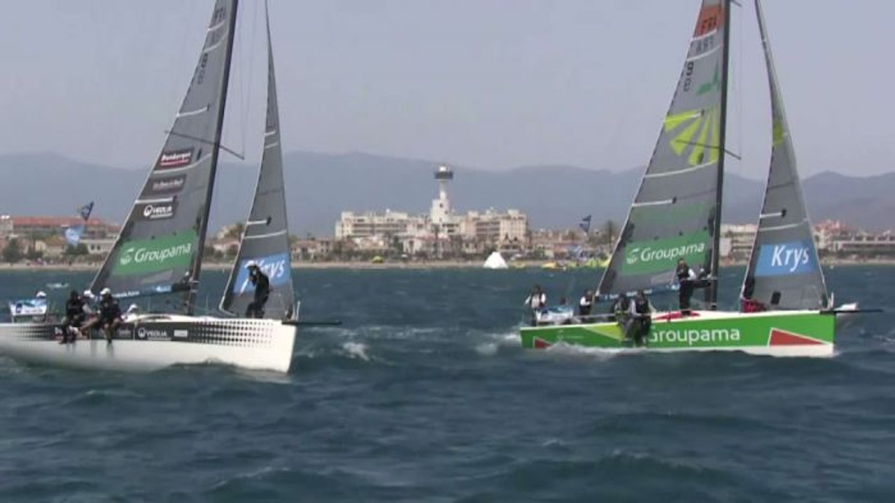 VOILE - TDF : Groupama 34 double vainqueur à Roses