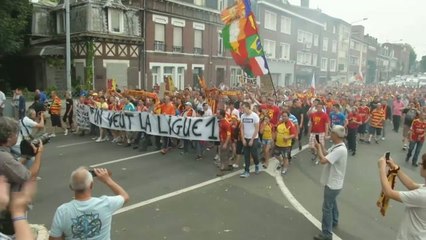 FOOT - L1 - RCL : Les supporters ont manifesté