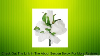 White Silk Rose Corsage - Wedding Corsage Prom Review