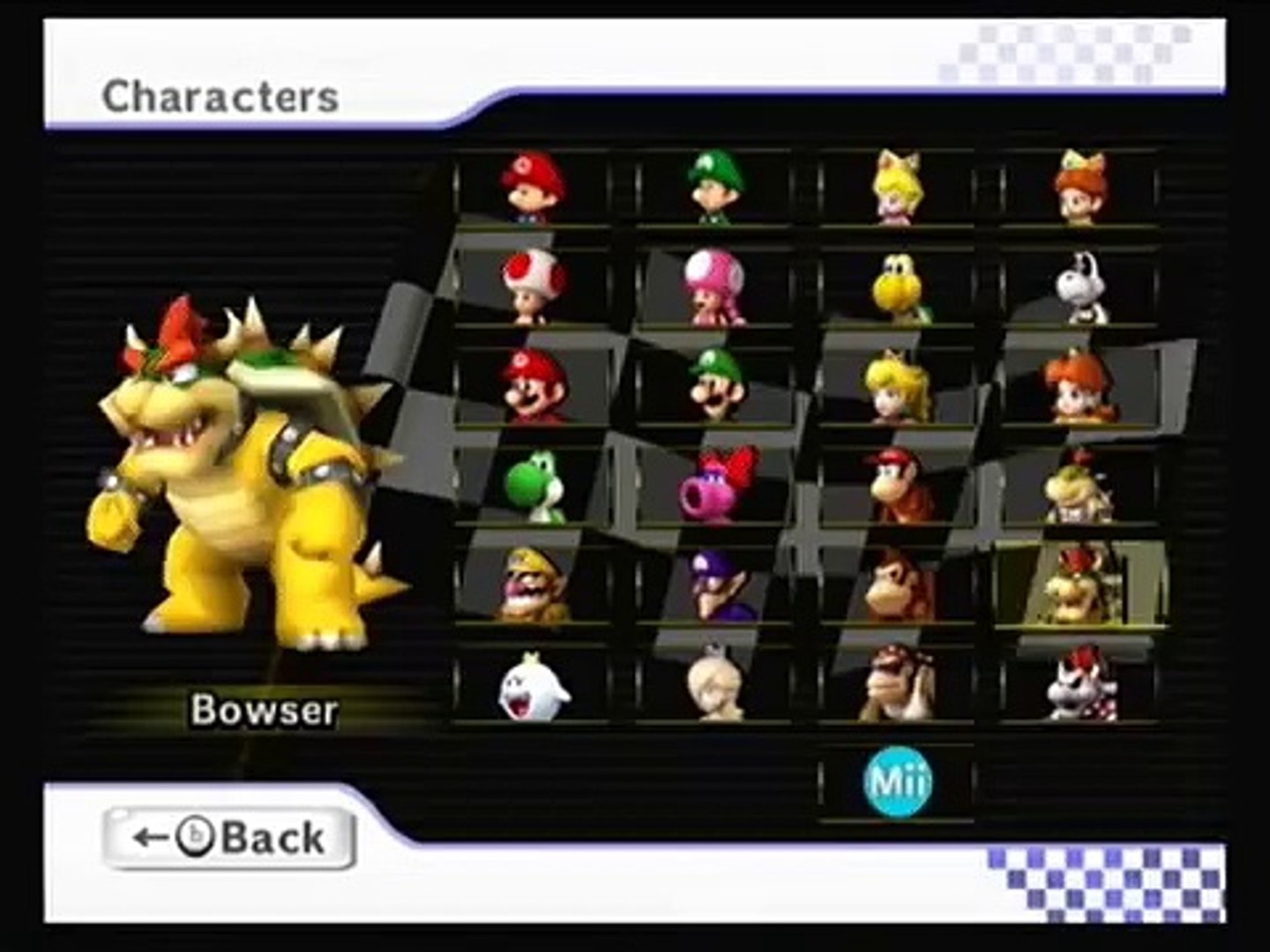 Mario Kart Wii All Characters - video Dailymotion