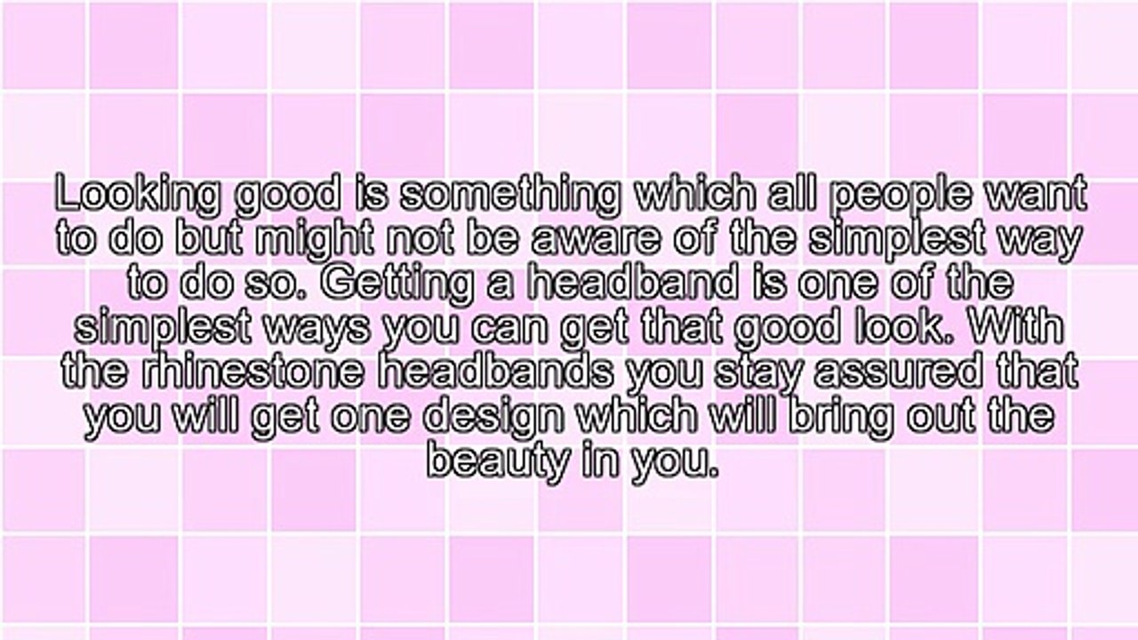 Reasons To Get Rhinestone Headbands