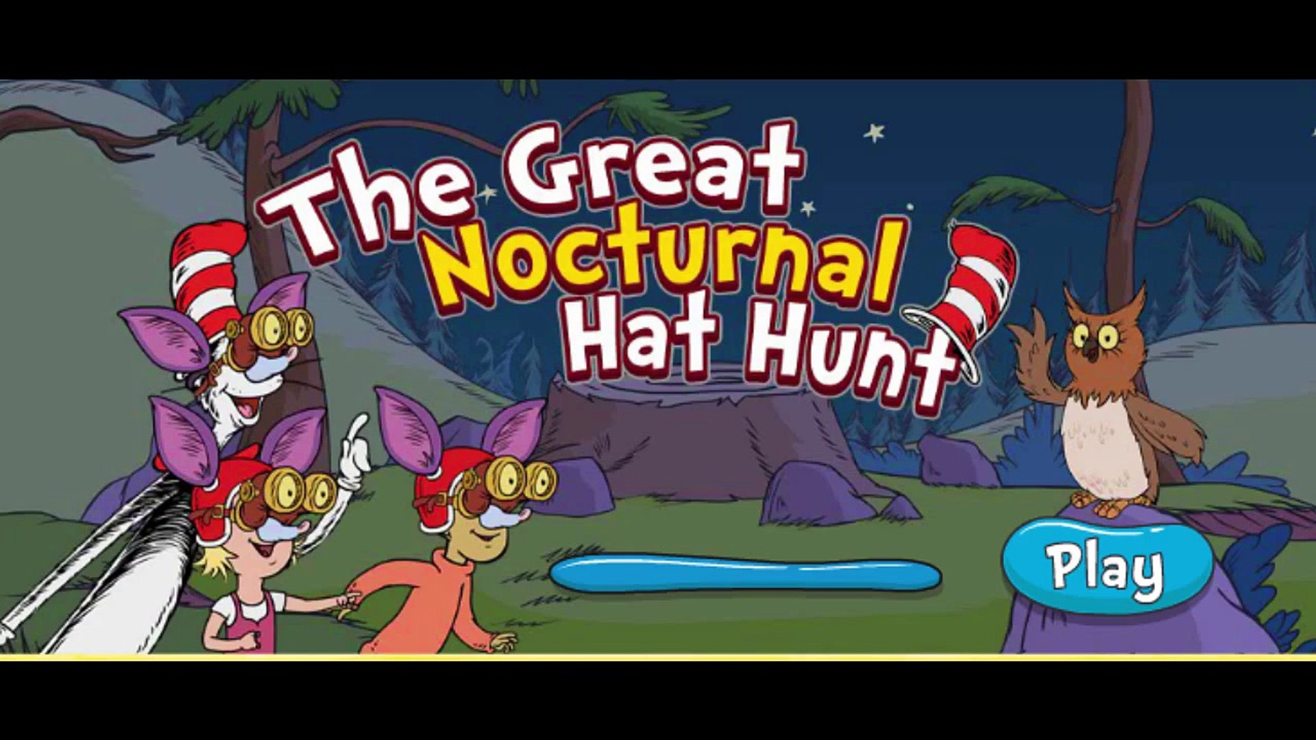 Cat In The Hat The Great Nocturnal Hat Hunt Cartoon Animation Sprout PBS  Kids Game Play Walkthrough - video Dailymotion