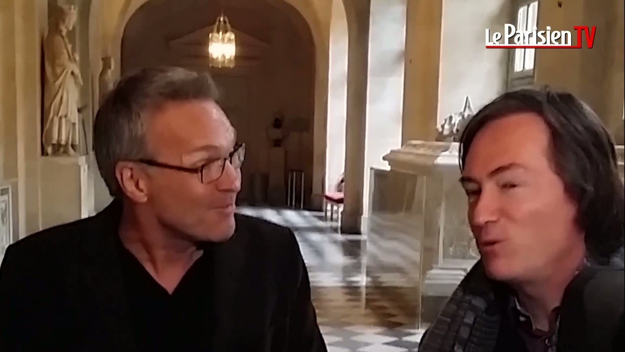 Laurent Ruquier et Antoine Rault en visite au Château de Versailles