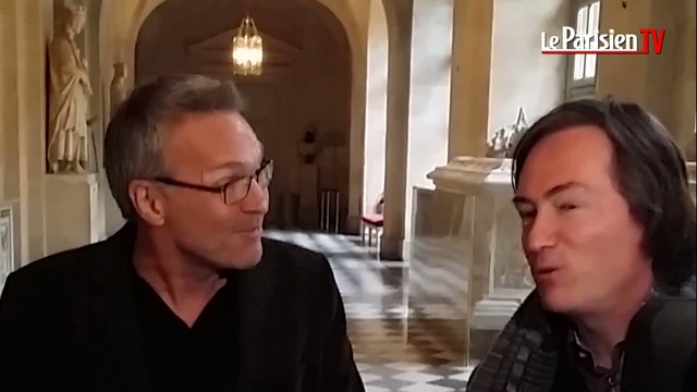 Laurent Ruquier et Antoine Rault en visite au Château de Versailles