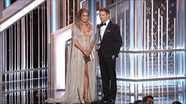 -Jennifer Lopez -u0026 Jeremy Renner - You Got The Globes Too;) 2015