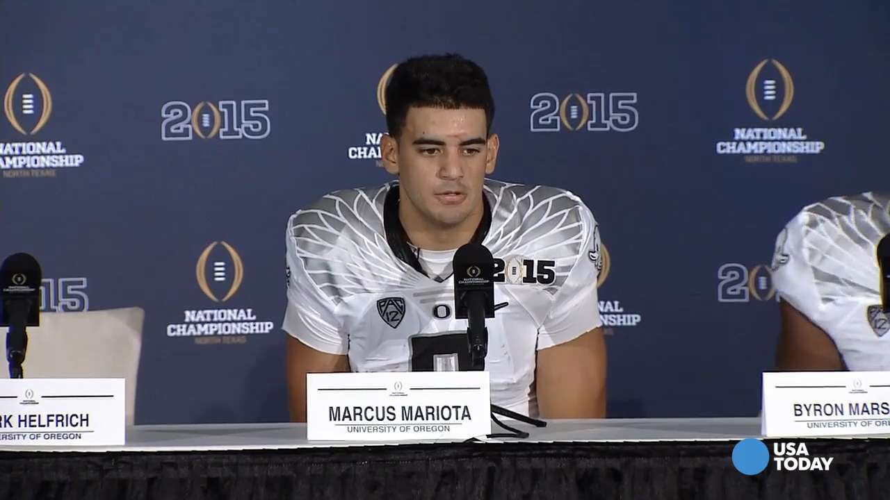Oregon's Marcus Mariota: 'It hurts' to lose