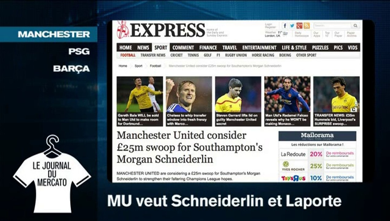 MU veut Schneiderlin et Laporte