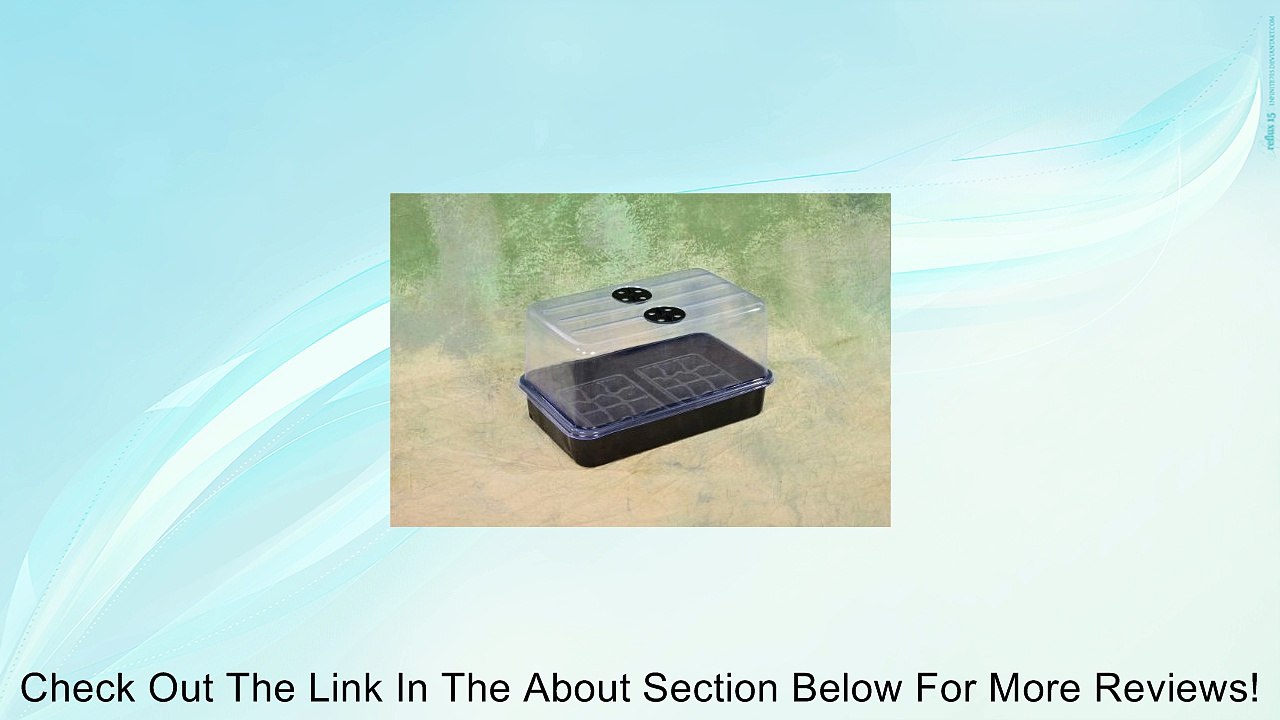 Level 1 Plant Propagation Cloning Kit: Humidity Dome, Tray and Inserts! 15" x 9" x 8" Review