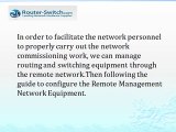 Configure the Remote Management Network Equipment for Cisco Devices
