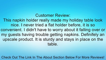 Spectrum 91710 Twist Flat Napkin Holder, Black Review