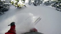 Impressive Backcountry skiing with talented riders Cliff Huck with Justin Mayers